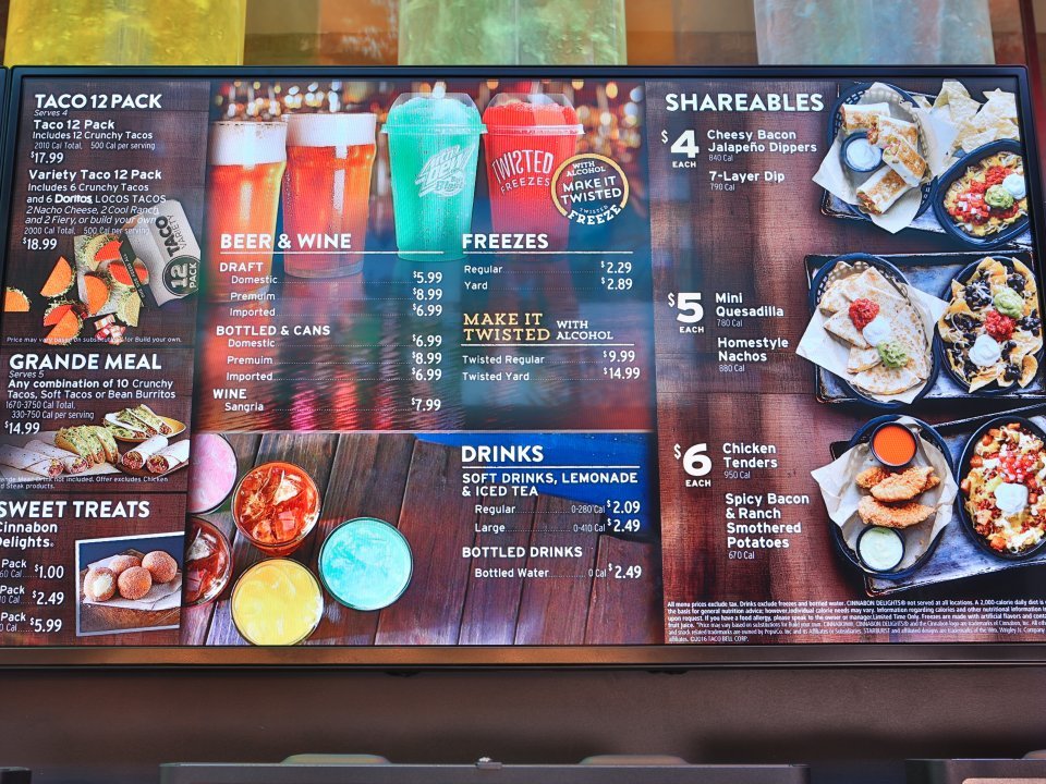 taco bell menu prices pdf