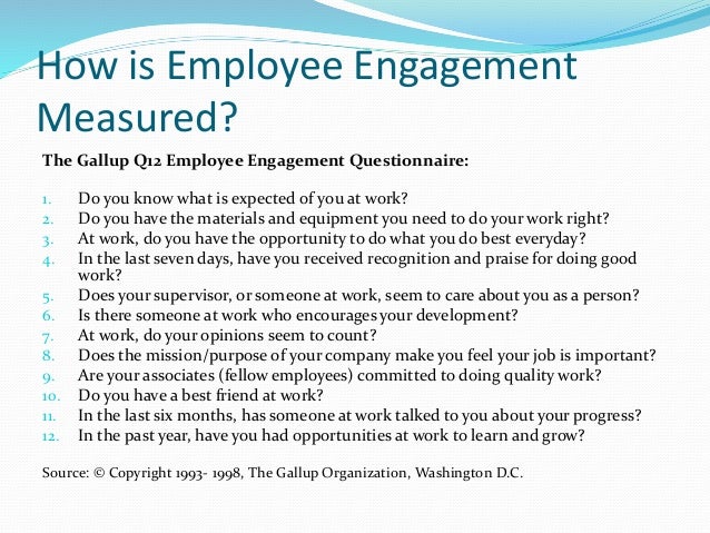 employee engagement questionnaire sample pdf