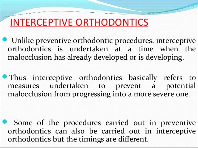 preventive and interceptive orthodontics pdf