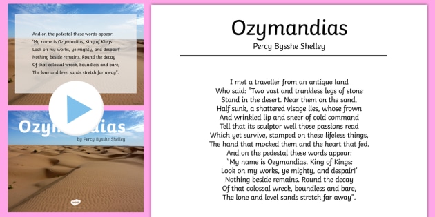 ozymandias by percy bysshe shelley pdf