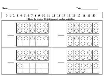 counting to 20 worksheets pdf