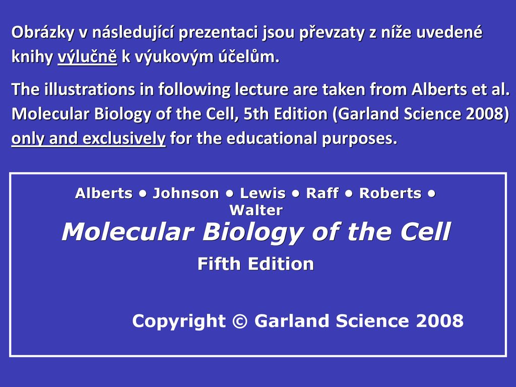 alberts et al molecular biology of the cell pdf