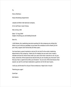 farewell letter to colleagues pdf
