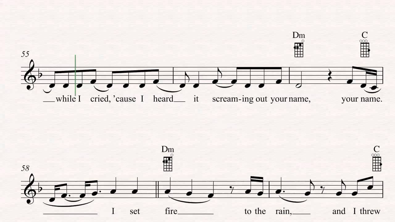 fire and rain sheet music pdf