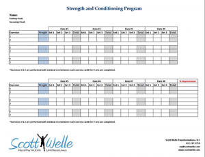 weight loss training program pdf